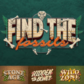 Dinosaur Fossils Text Effect