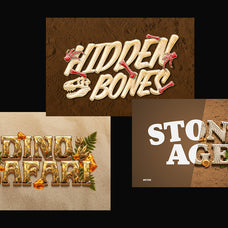 Dinosaur Fossils Text Effect by Matsero, preview 2