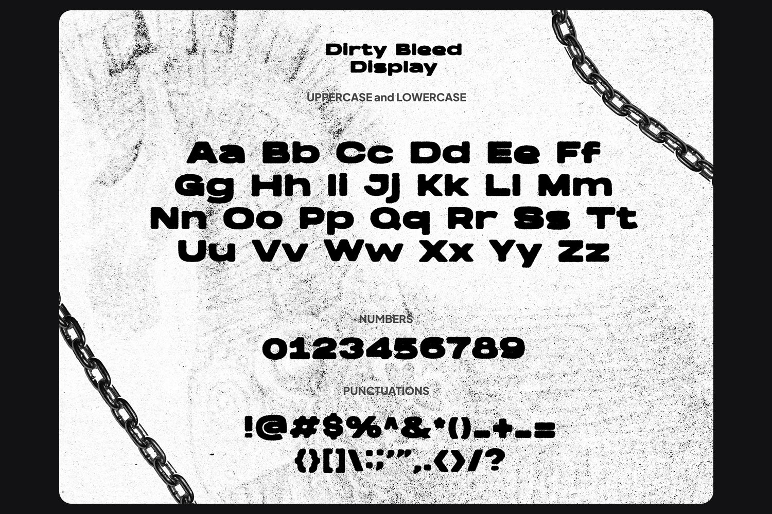 Dirty Bleed Display Font