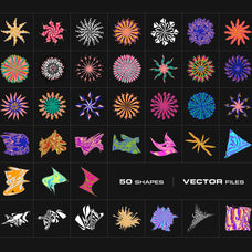 Distorted Abstract Circles & Shapes