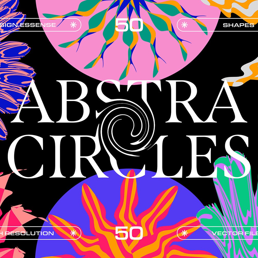 Distorted Abstract Circles & Shapes