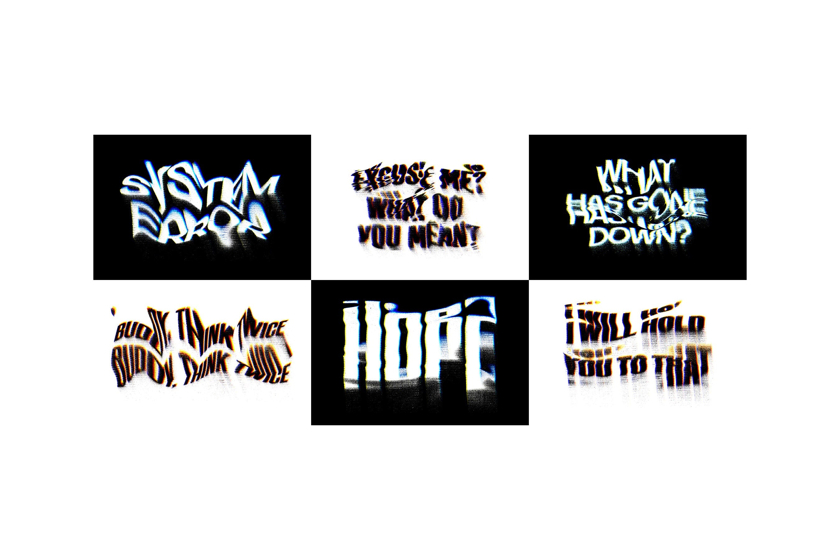 Distortion Text Effects Collection