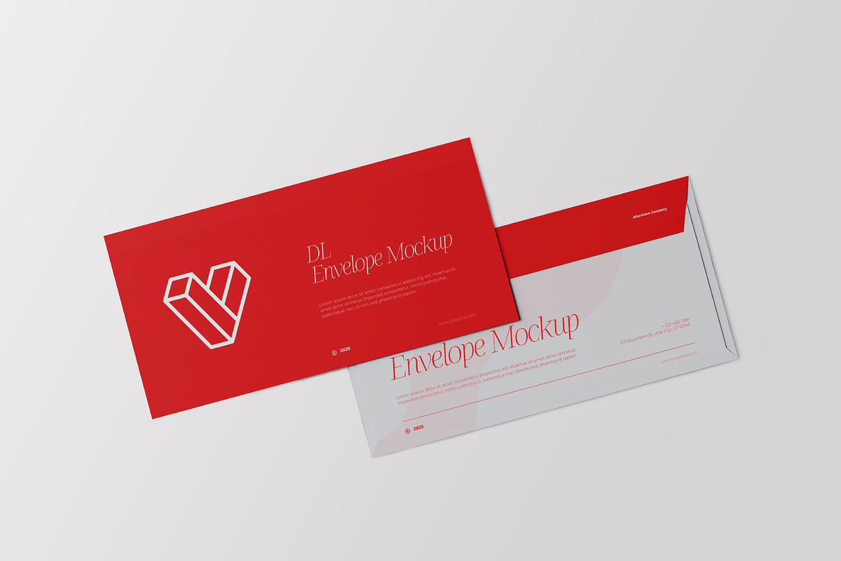 DL Envelope Mockup by VanillineGraph, preview 3