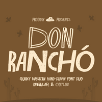 Don Rancho - Quirky Western Hand-Drawn Font Duo