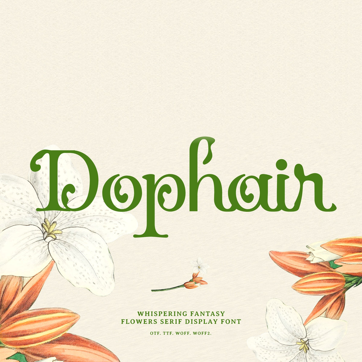 Dophair Fantasy Serif Display Font by Imoodev, preview 1