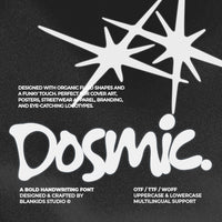 Dosmic - Organic Fluid Display Font