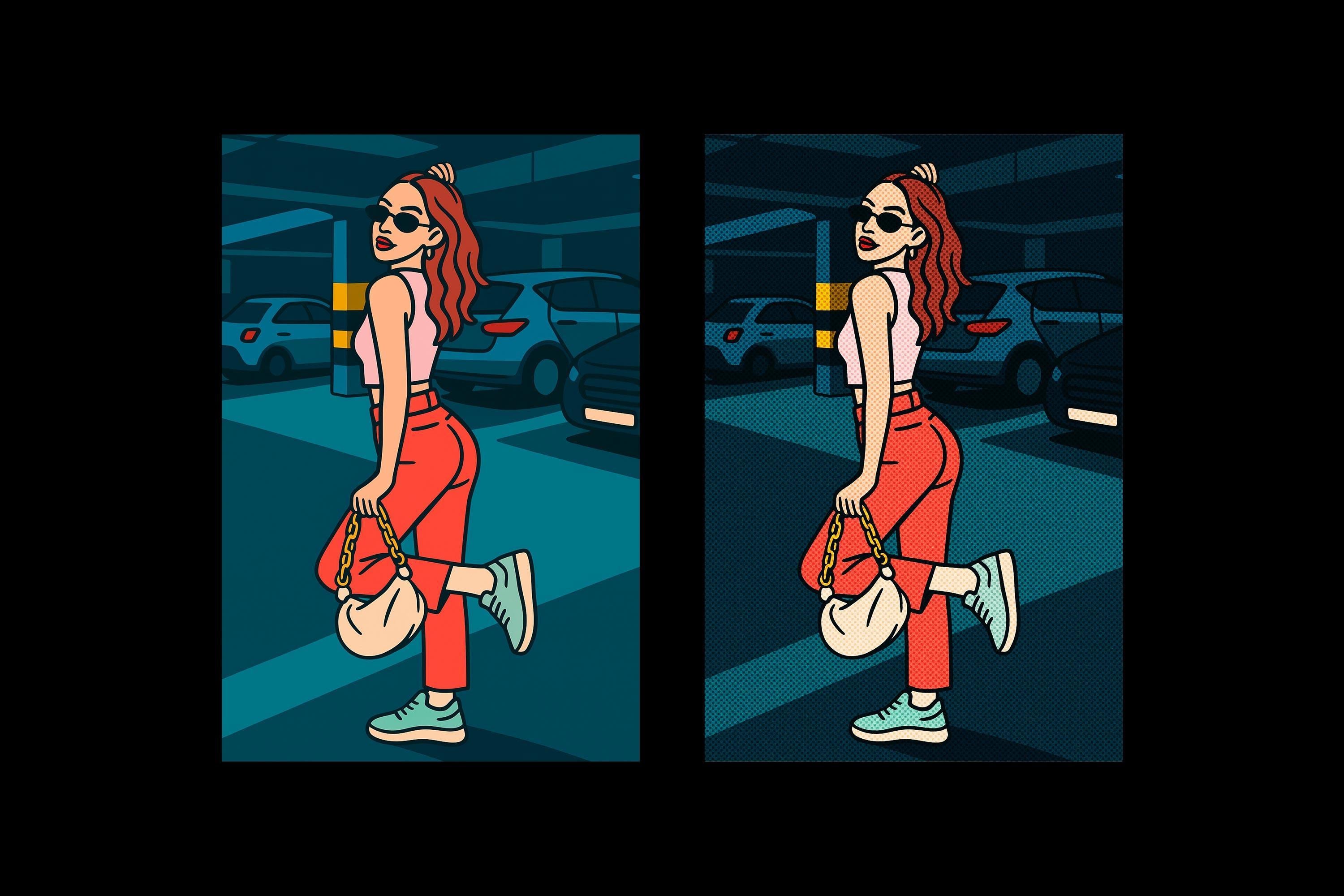 Dotted Printer Design Effect