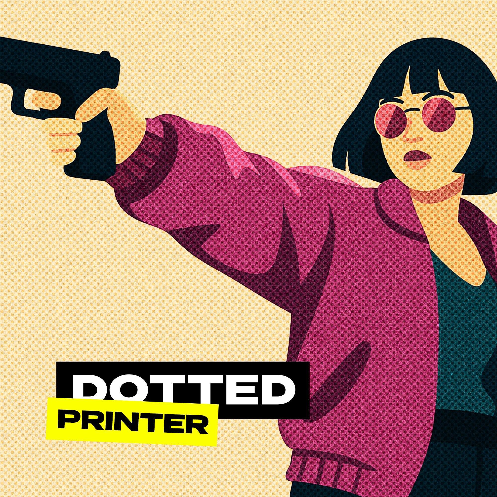 Dotted Printer Design Effect