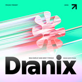 Dranix Bold Display Sans Serif Typeface Font