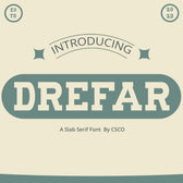 Drefar – Slab Serif Font
