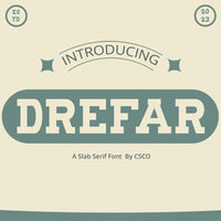 Drefar – Slab Serif Font