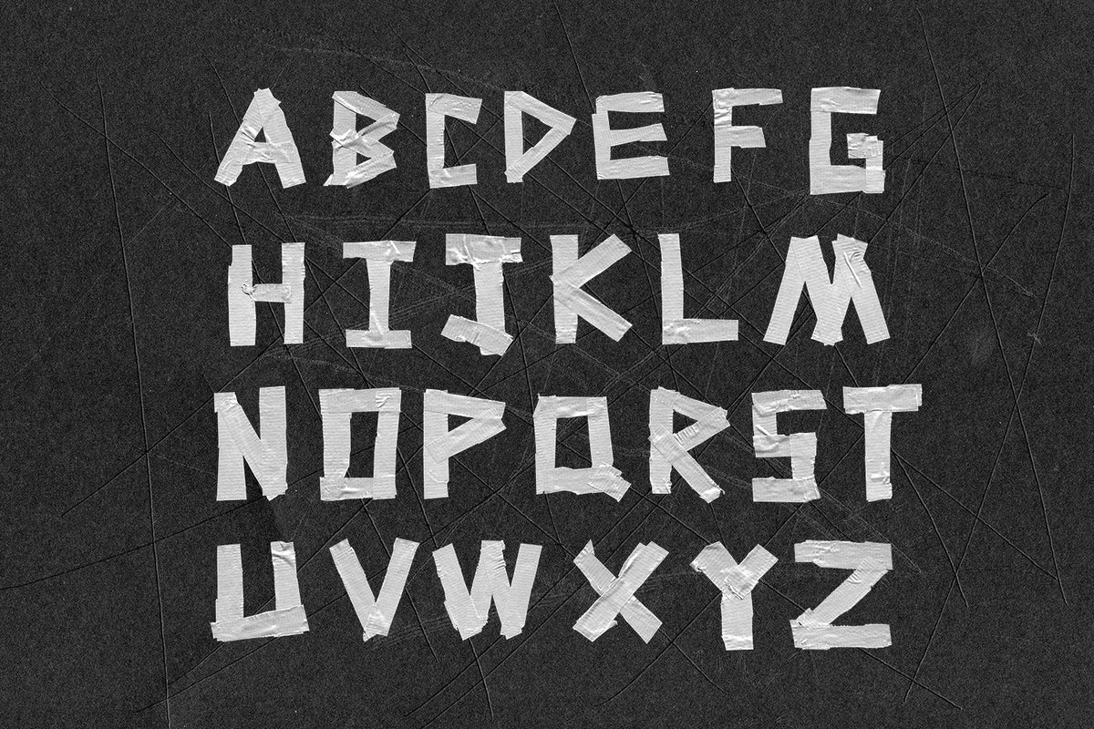 Nebert Letters Duct Tape Letters by secret-cache