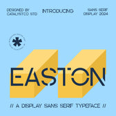 Easton Display Sans Serif Typeface Font