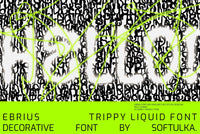 Ebrius Font - Trippy Bitmap Font