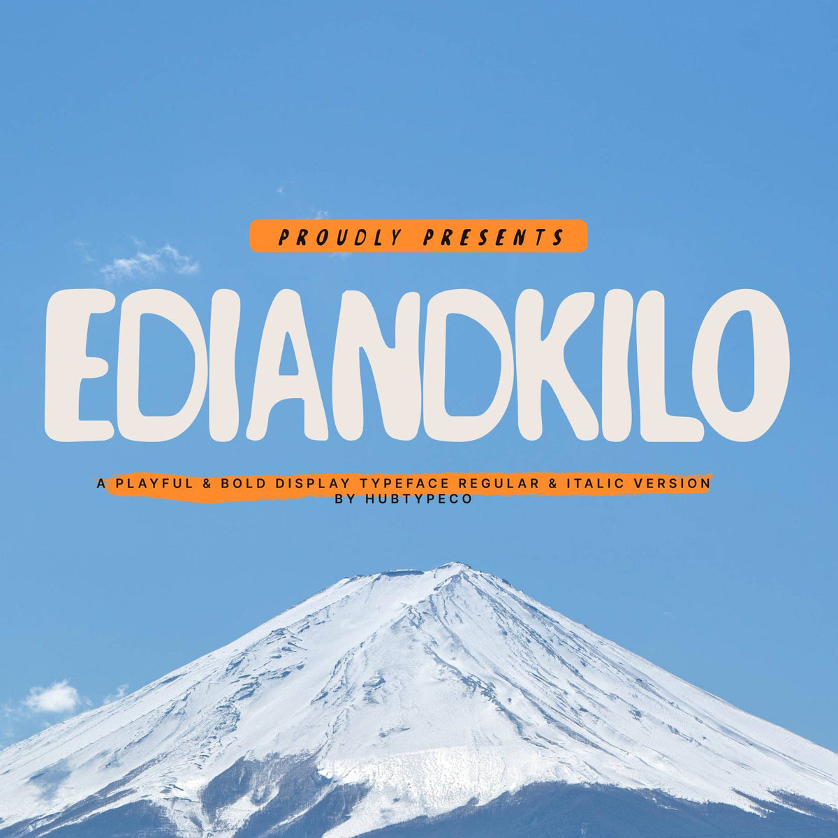 Ediandkilo – Playful & Bold Display Typeface by Hub Type Co, preview 1