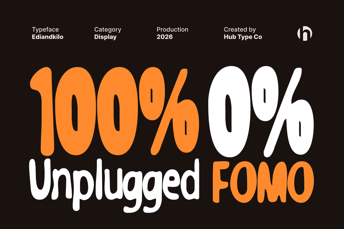 Ediandkilo – Playful & Bold Display Typeface by Hub Type Co, preview 5