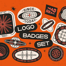 Editable Logo Badge Builder Set