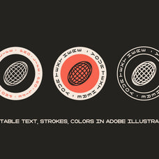 Editable Logo Badge Builder Set