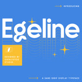 Egeline Sans Serif Display Typeface Font