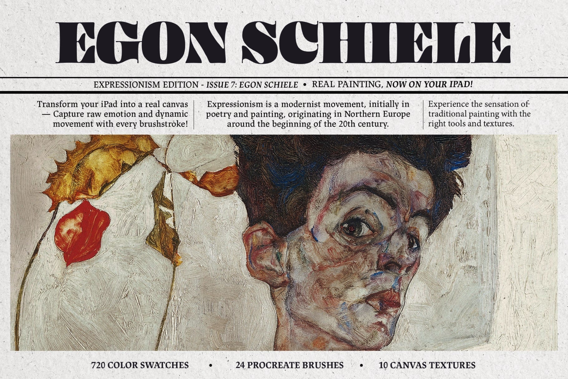 Egon Schiele Procreate Kit