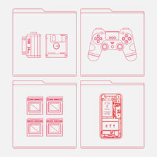 Electronic Vector Line Art