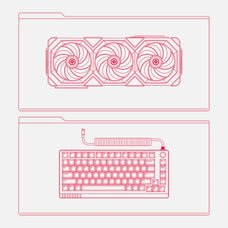 Electronic Vector Line Art