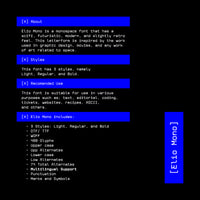 Elio Mono Font Family