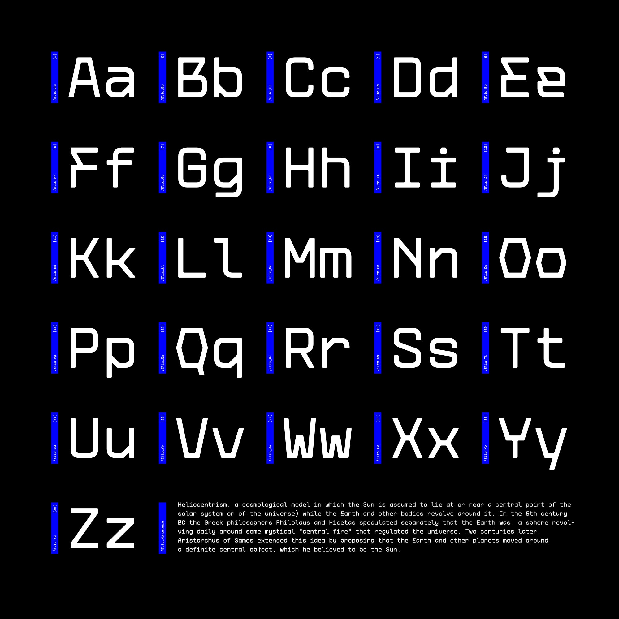 Elio Mono Font Family
