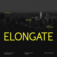 Elongate Modern Sans Serif Font