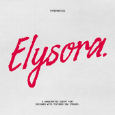 Elysora - Textured Handwritten Script Font