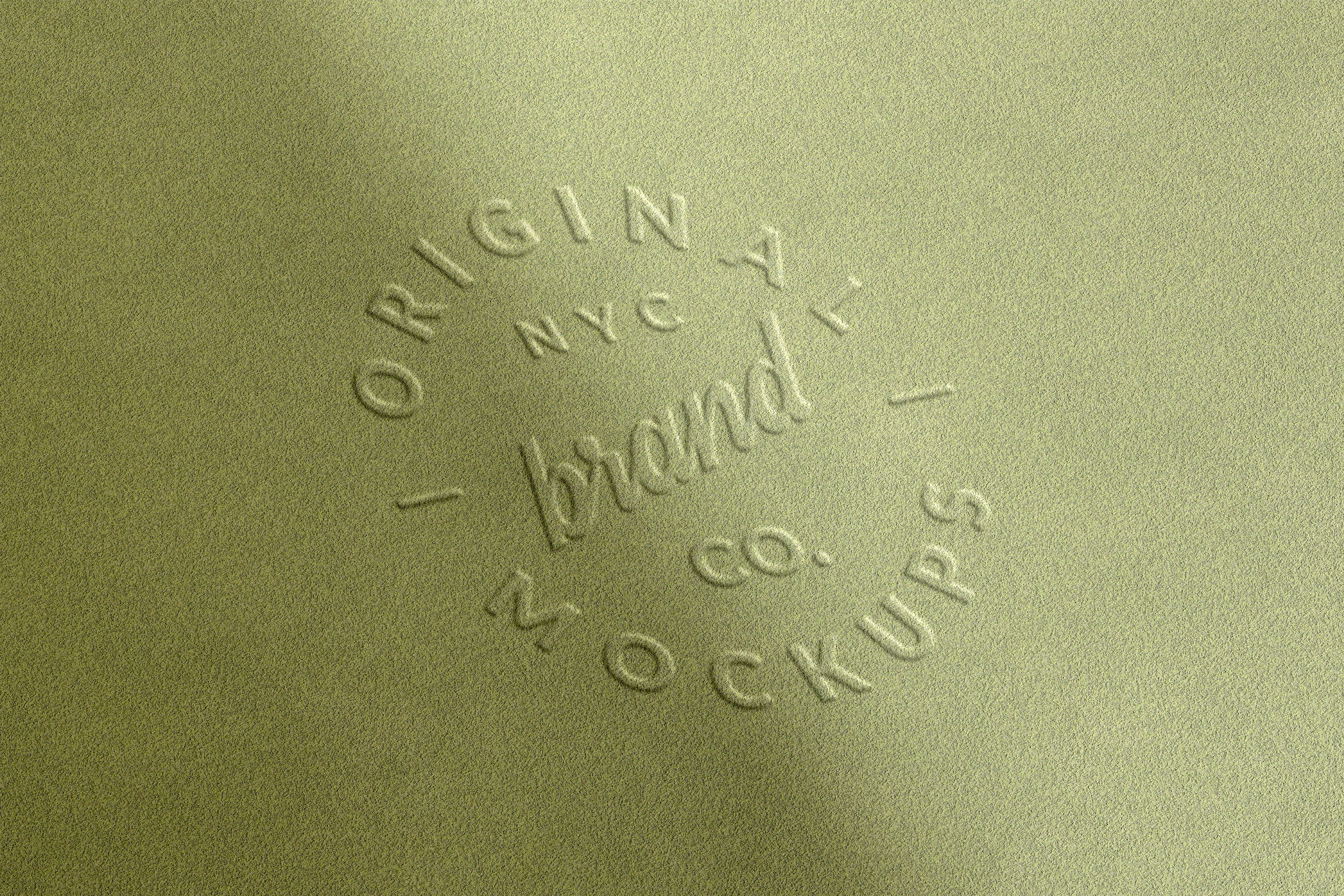 Embossed Fabric Logo Mockups