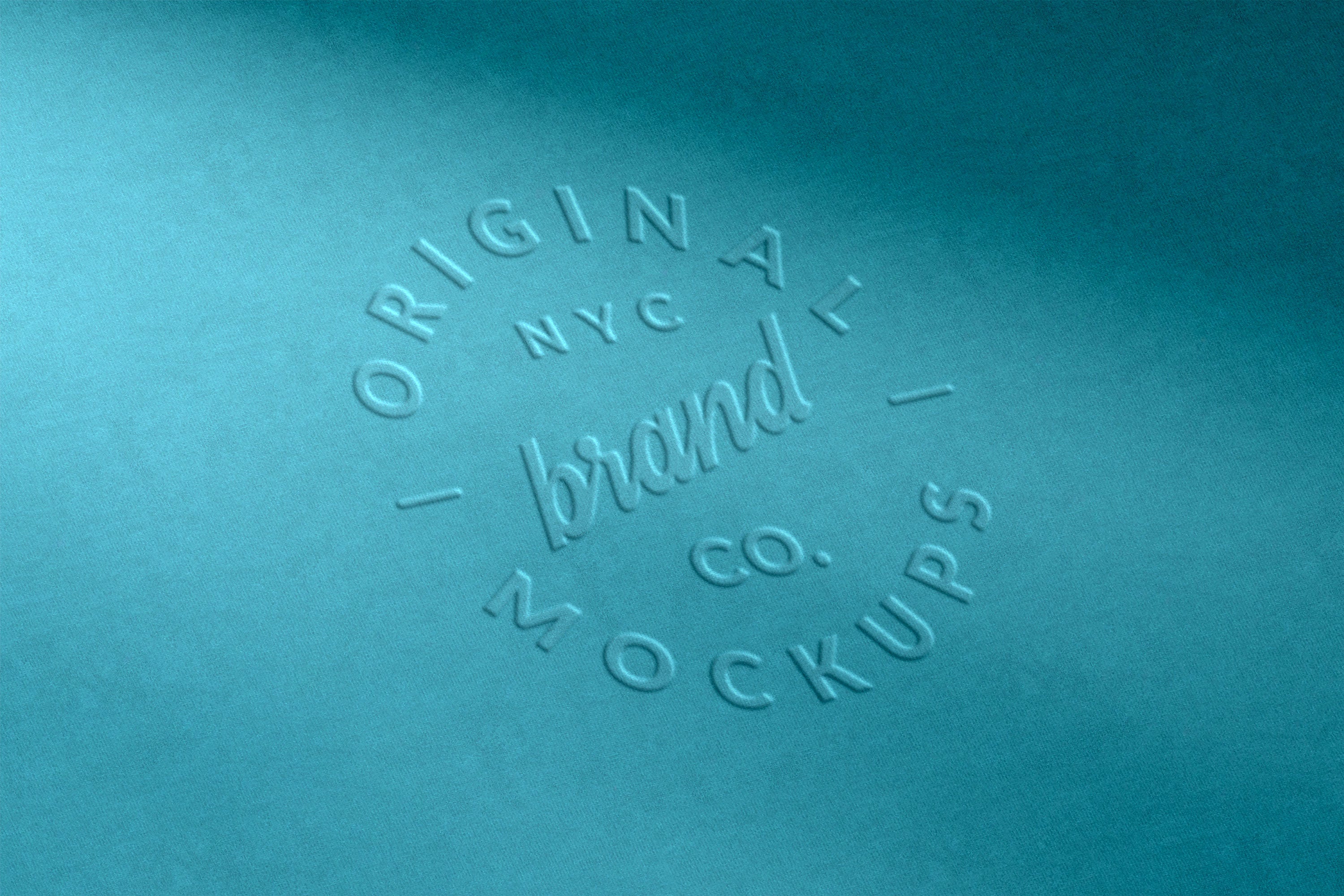 Embossed Fabric Logo Mockups