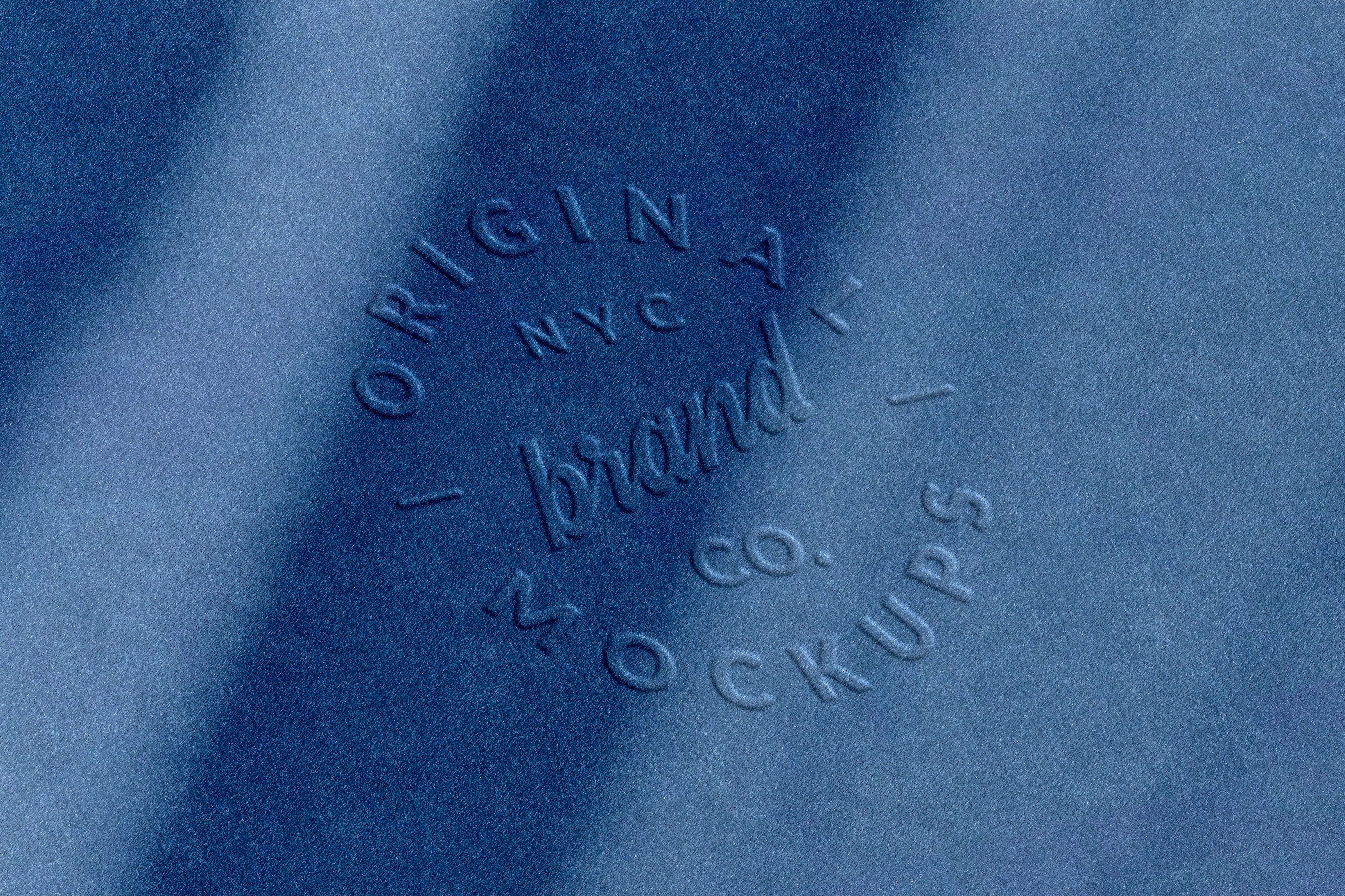 Embossed Fabric Logo Mockups