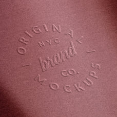 Embossed Fabric Logo Mockups