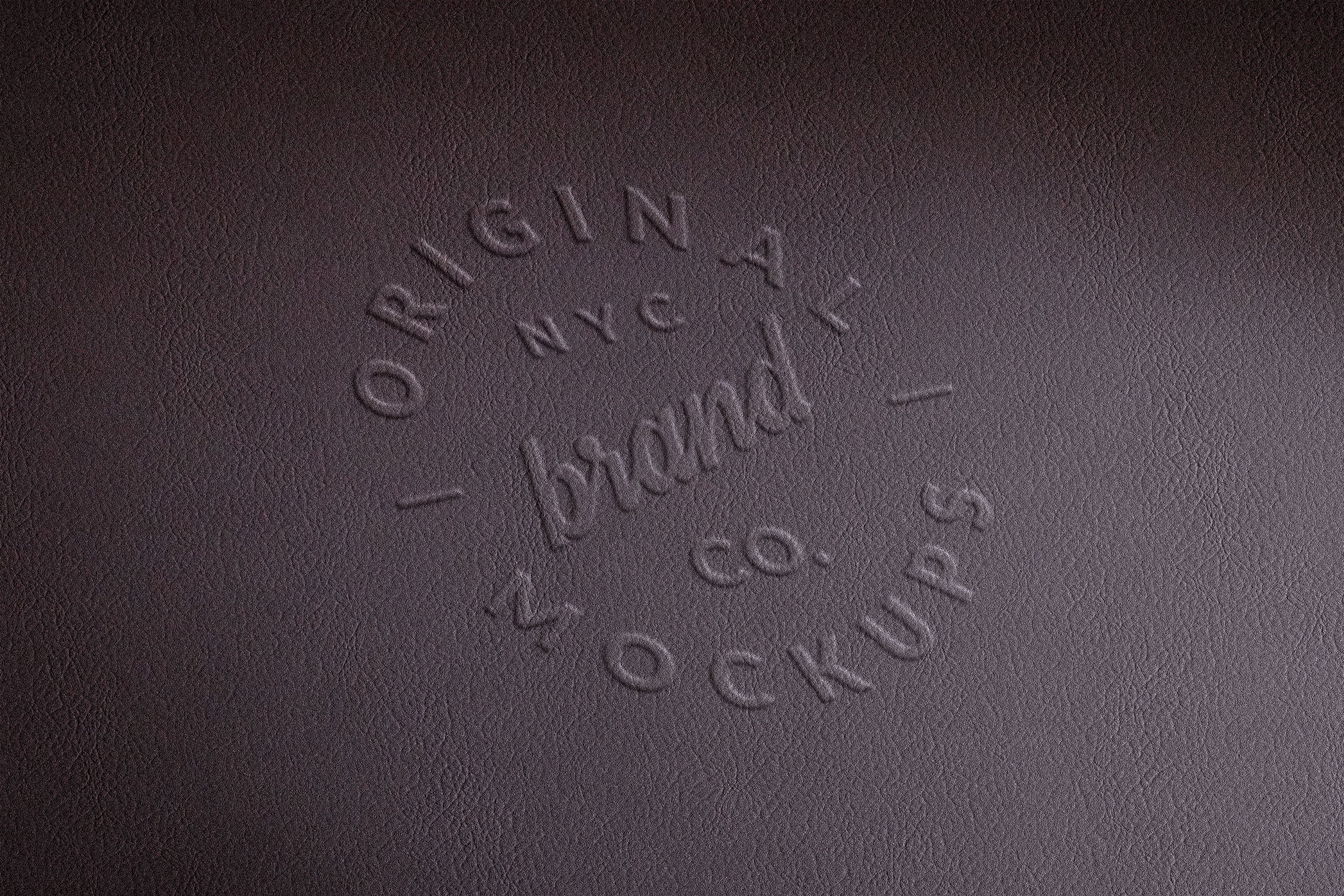 Embossed Fabric Logo Mockups