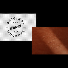 Embossed Fabric Logo Mockups