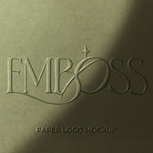 Embossed Paper Logo Mockup