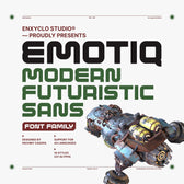 EMOTIQ — Futuristic Sans Font Family