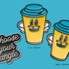 Enamel Logo Pin Mockup