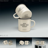 Enamel Mug Mockup - 4 Scenes