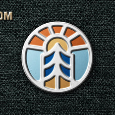 Enamel Pin Logo Mockup