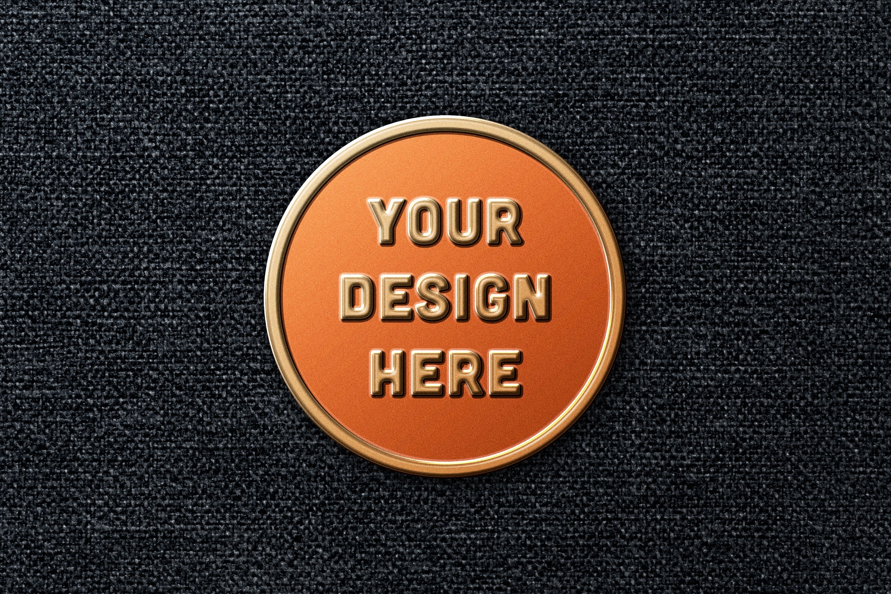 Enamel Pin Logo Mockup