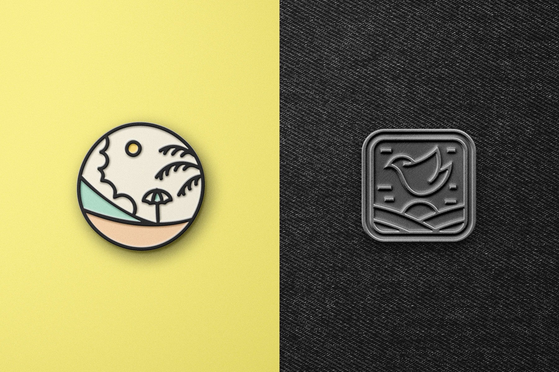 Enamel Pin Mockup