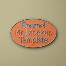 Enamel Pin Mockup