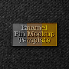 Enamel Pin Mockup