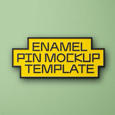 Enamel Pin Mockup