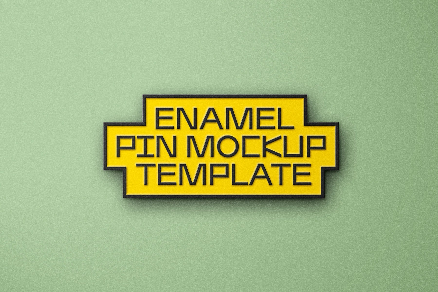 Enamel Pin Mockup