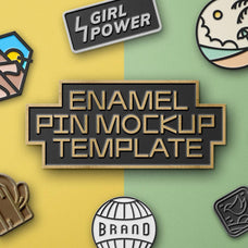 Enamel Pin Mockup