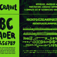 End Crawl - A Halloween Brush Font