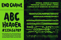 End Crawl - A Halloween Brush Font